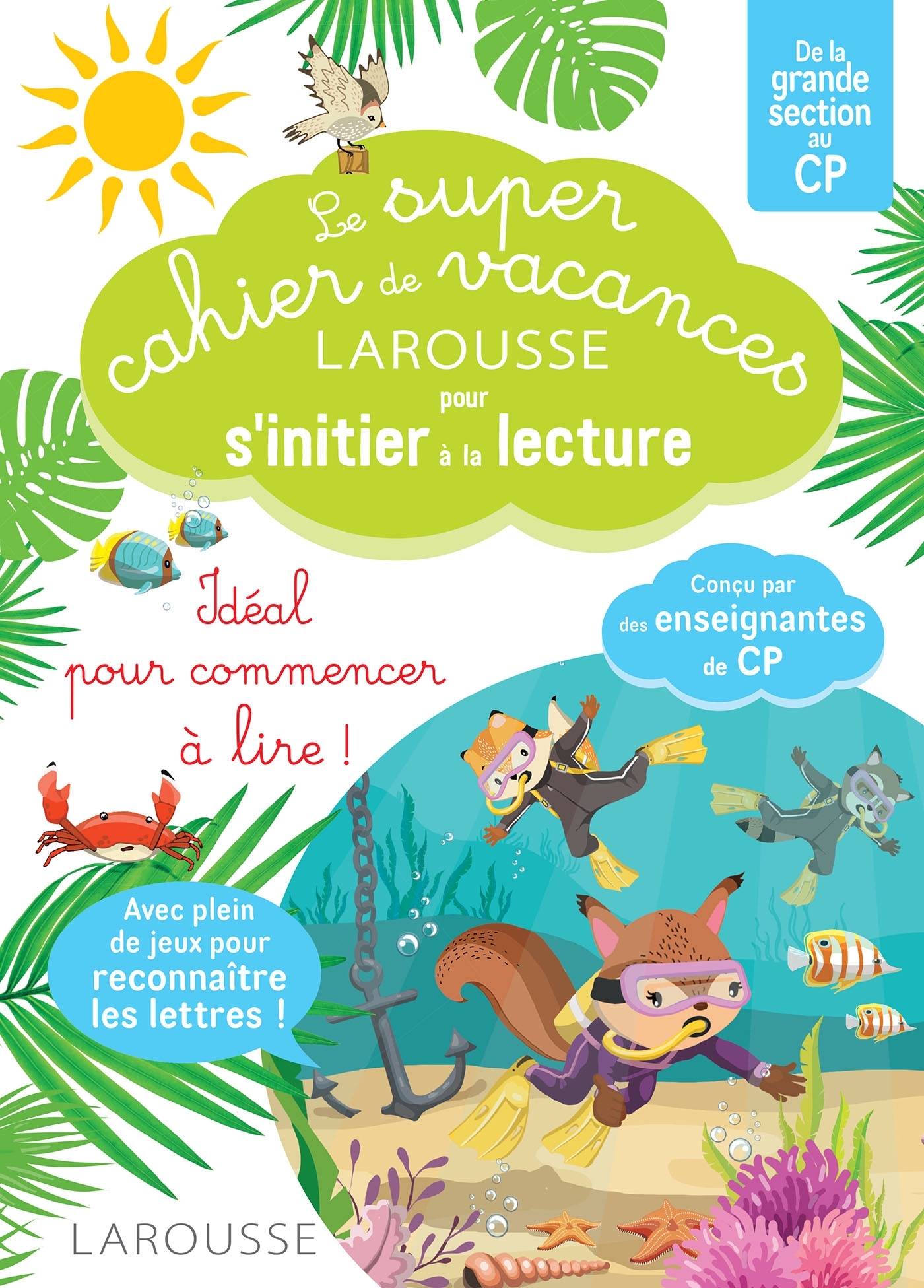 Le Super cahier de vacances En route vers la lecture avec les Loulous Grande section-CP