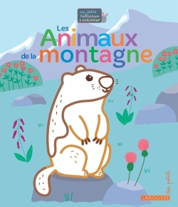 Mes jolis tableaux à colorier - Les animaux de la montagne