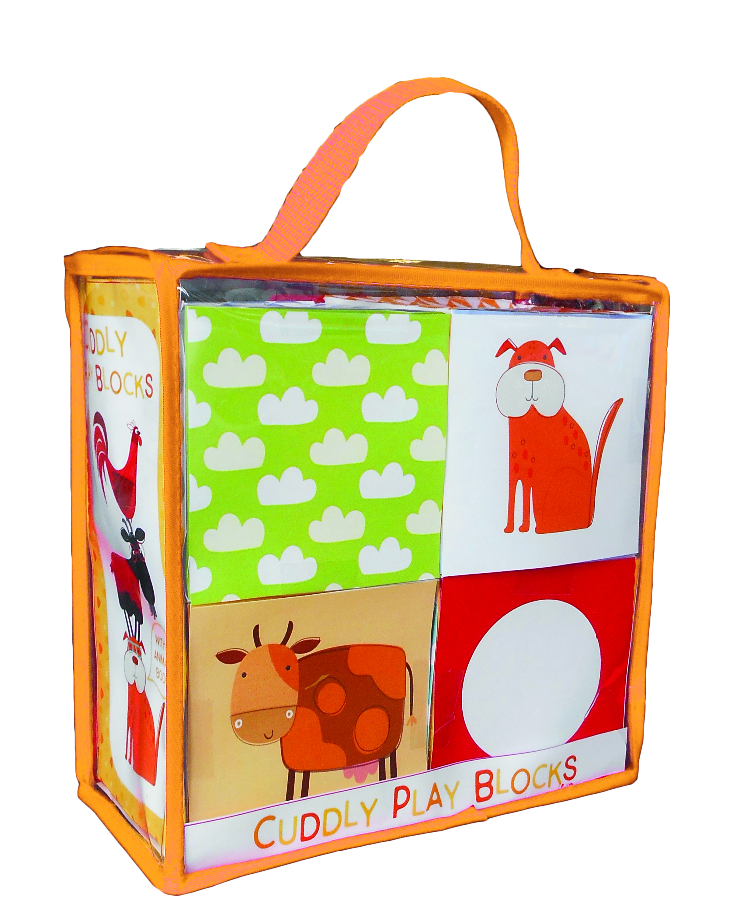 Les animaux de la ferme - Livre et cubes d'éveil de bébé