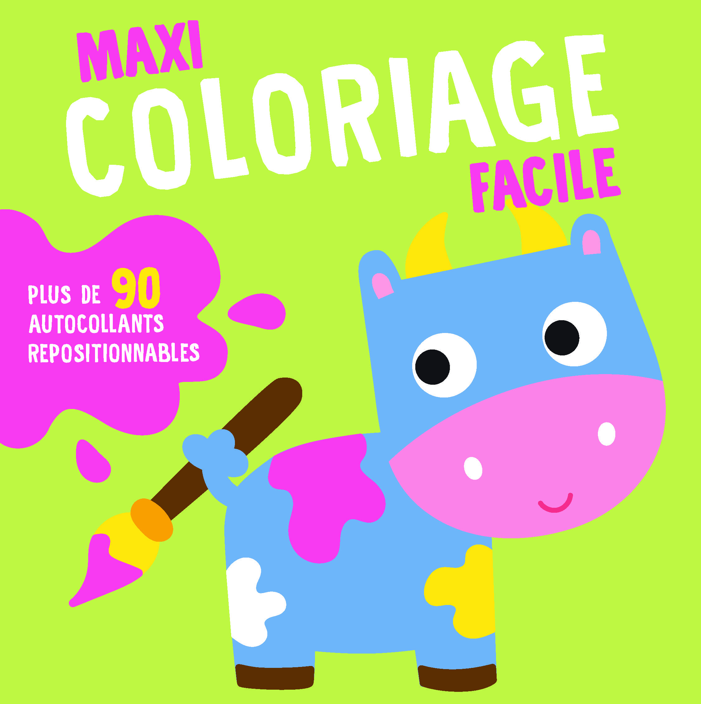 La vache, maxi coloriage
