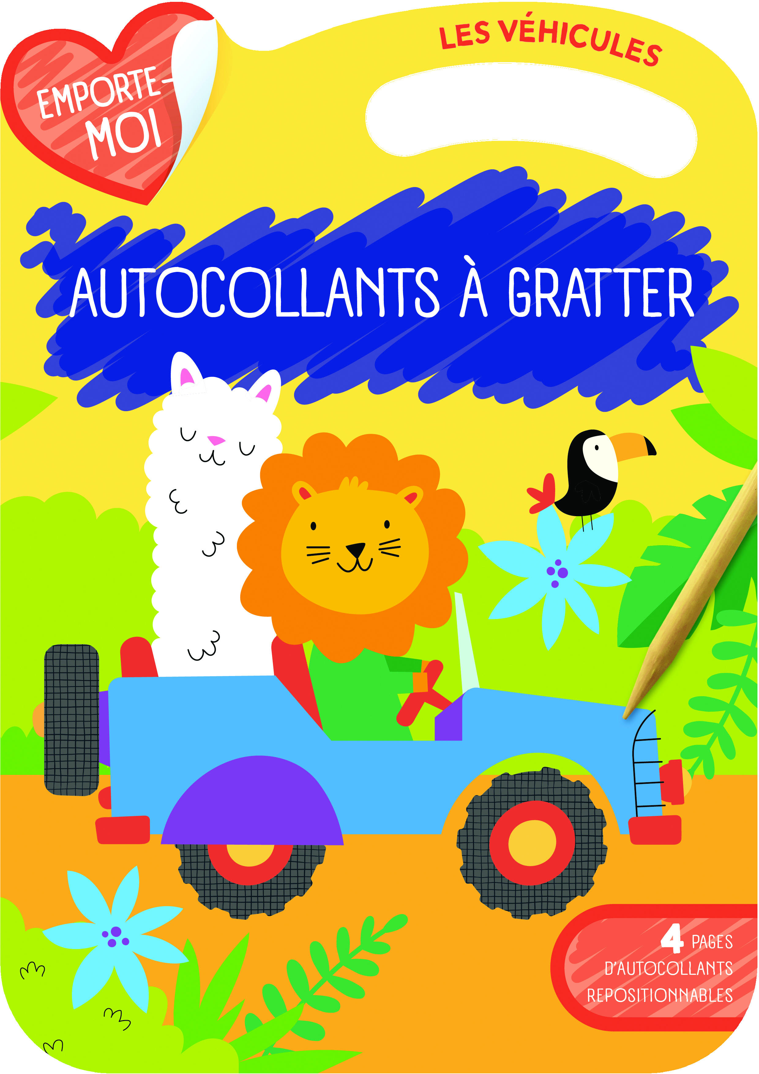 Les véhicules autocollants à gratter