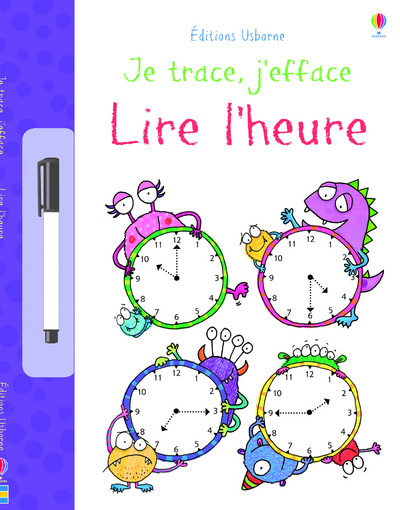 Je trace, j'efface - Lire l'heure