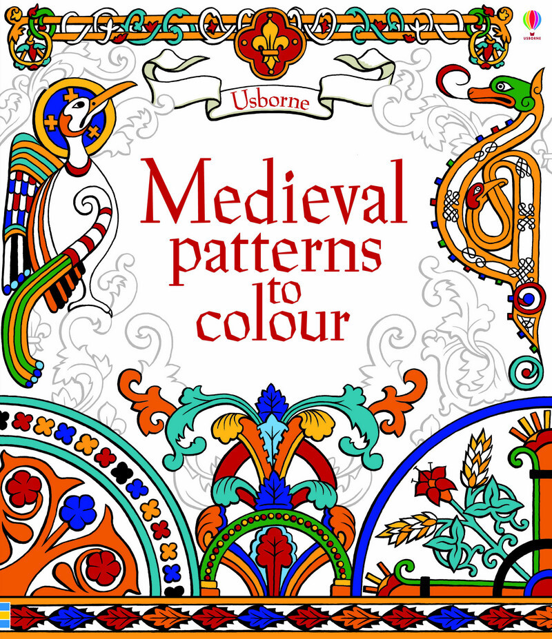 Medieval patterns to colour
