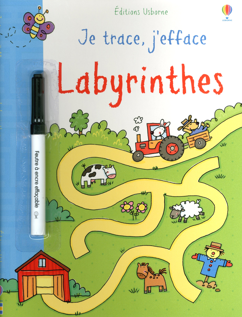 Je trace, j'efface - Labyrinthes