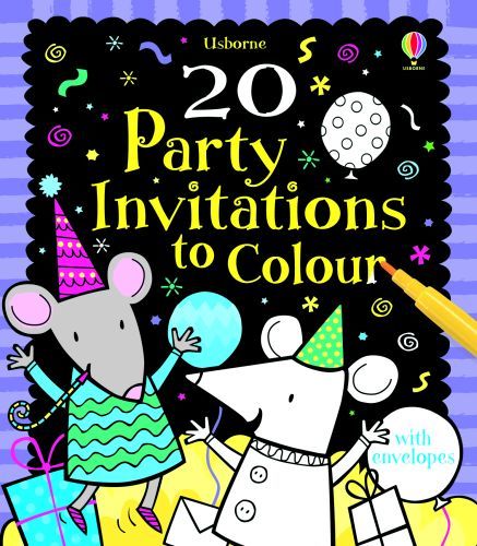 20 Party Invitations to Colour