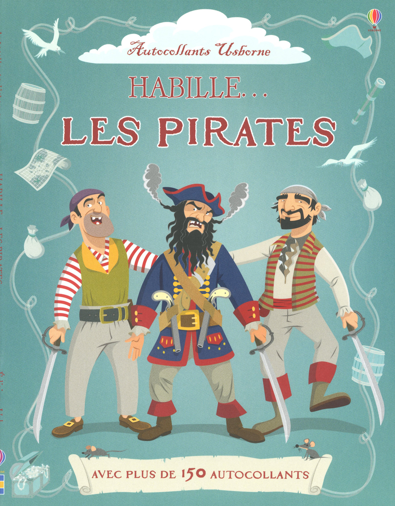 Habille... Les pirates - Autocollants Usborne