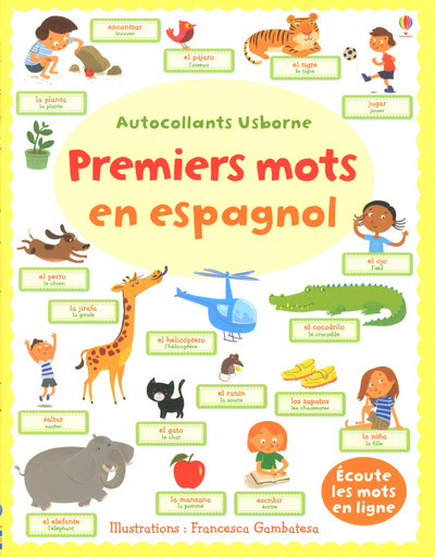 Premiers mots en espagnol - Autocollants Usborne