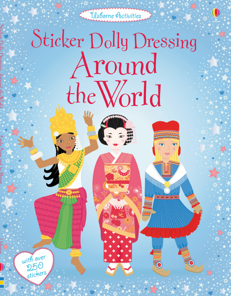 Sticker Dolly dressing - Around the world