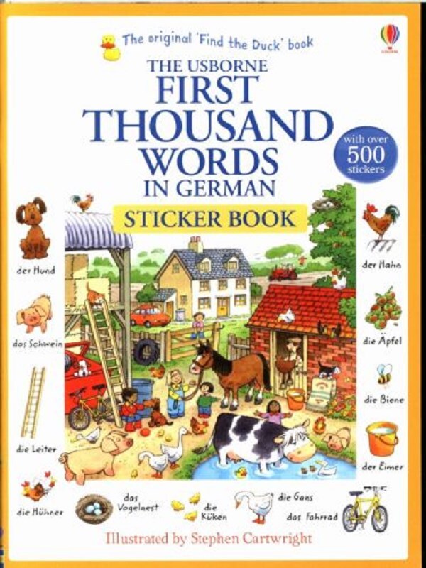 First Thousand Words in German Sticker Book