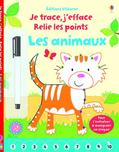 Je trace, j'efface Relie les points - Les animaux
