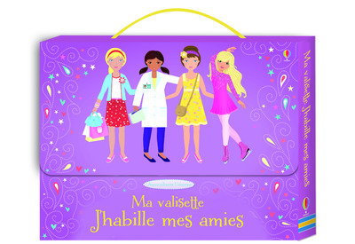 Ma valisette J'habille mes amies - 4 livres autocollants