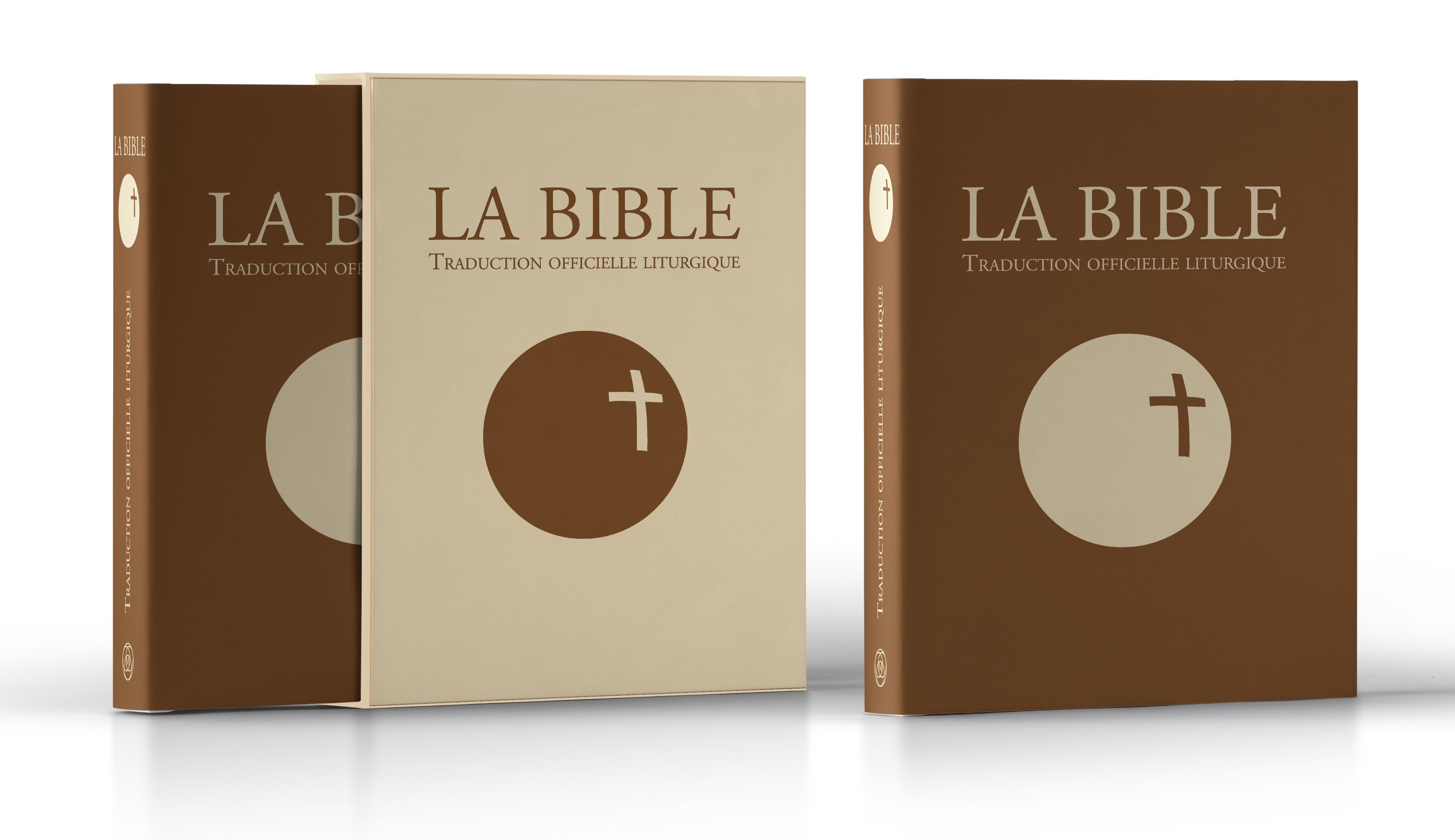 La Bible - Traduction officielle liturgique   cuir marron