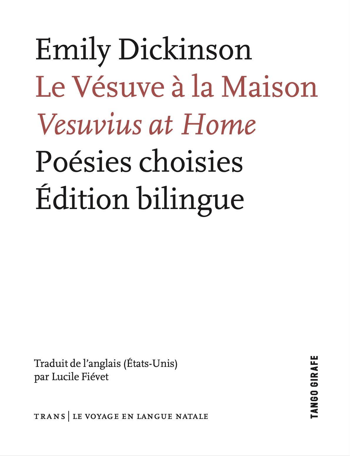 Le Vésuve à la maison - poésies choisies