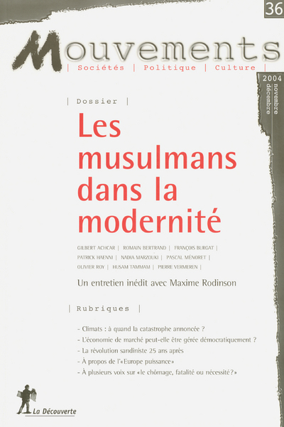 Revue Mouvements numéro 36 Les musulmans dans la modernité