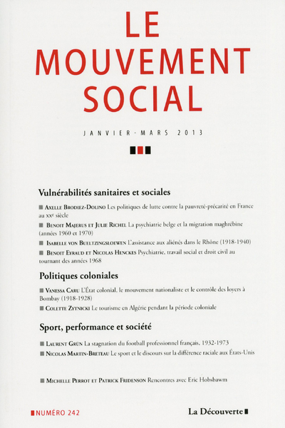 Le mouvement social numéro 242 Varia
