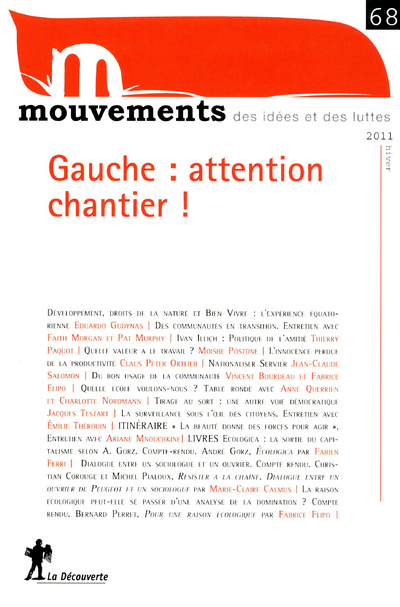 Revue Mouvements numéro 68 Gauche : attention chantier !