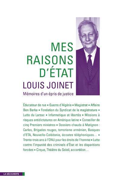 Mes raisons d'ètat