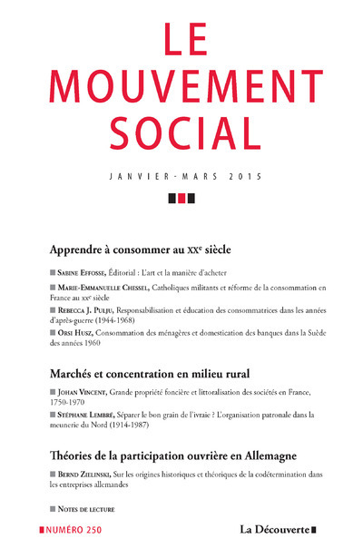 Le mouvement social numéro 250 Varia