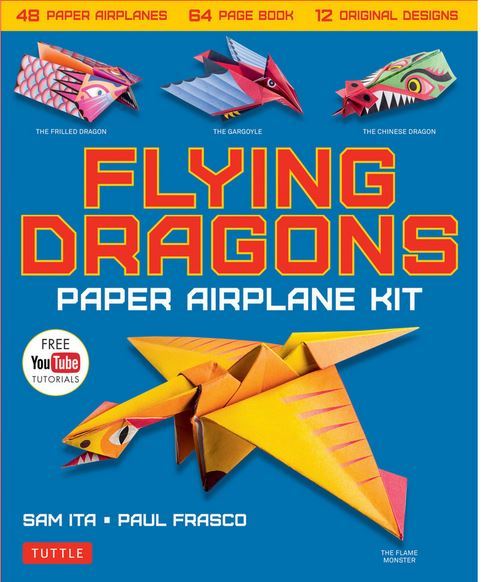 Flying Dragons Paper Airplane Kit /anglais