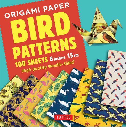Origami Paper Bird Patterns 6*6 /anglais