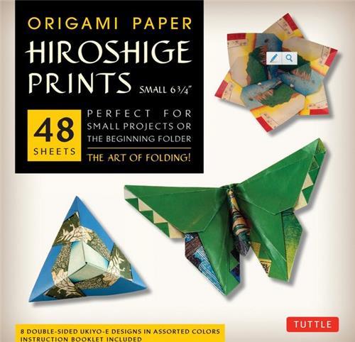 Origami Paper Hiroshige Prints - Small 6 3/4 /anglais