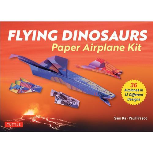 Flying Dinosaurs Paper Airplane Kit /anglais