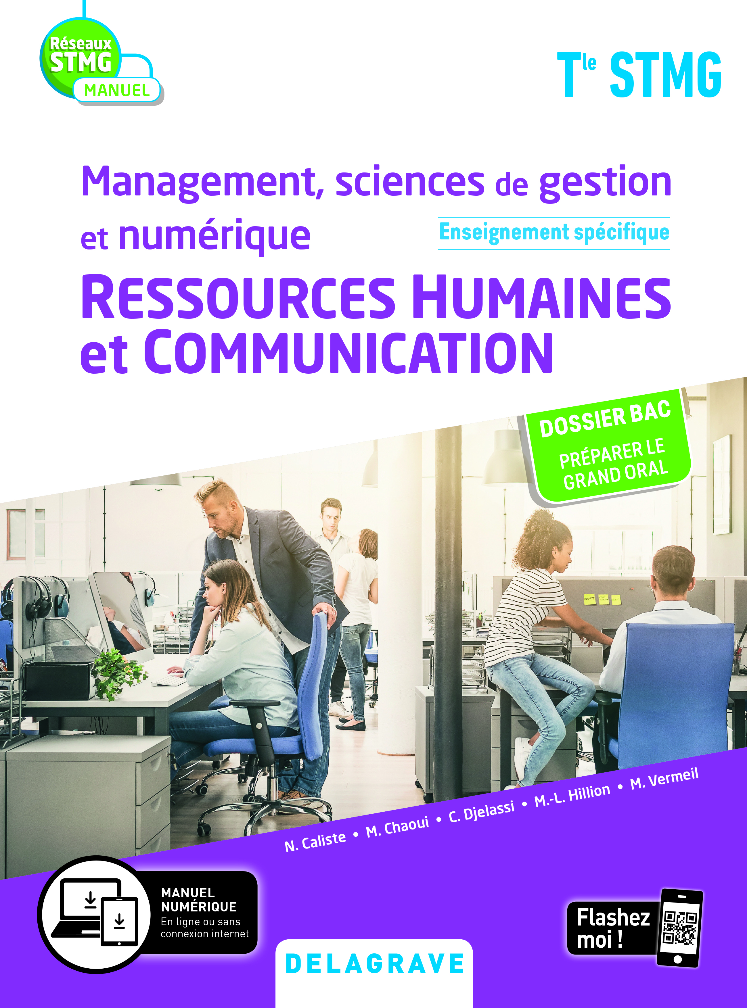 Management, Sciences de gestion et numérique - Ressources Humaines et communication enseignement spécifique Tle STMG (2020) - Manuel élève