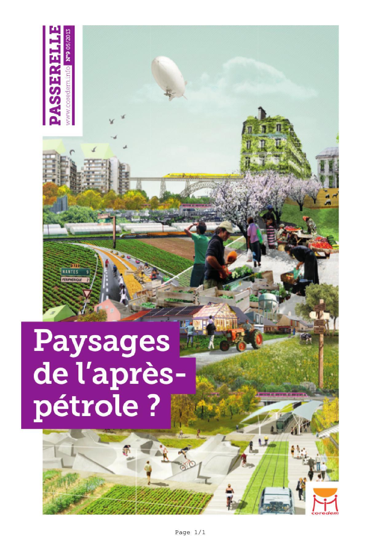 Paysages De L'Apres-Petrole ? - Revue Passerelle N°9