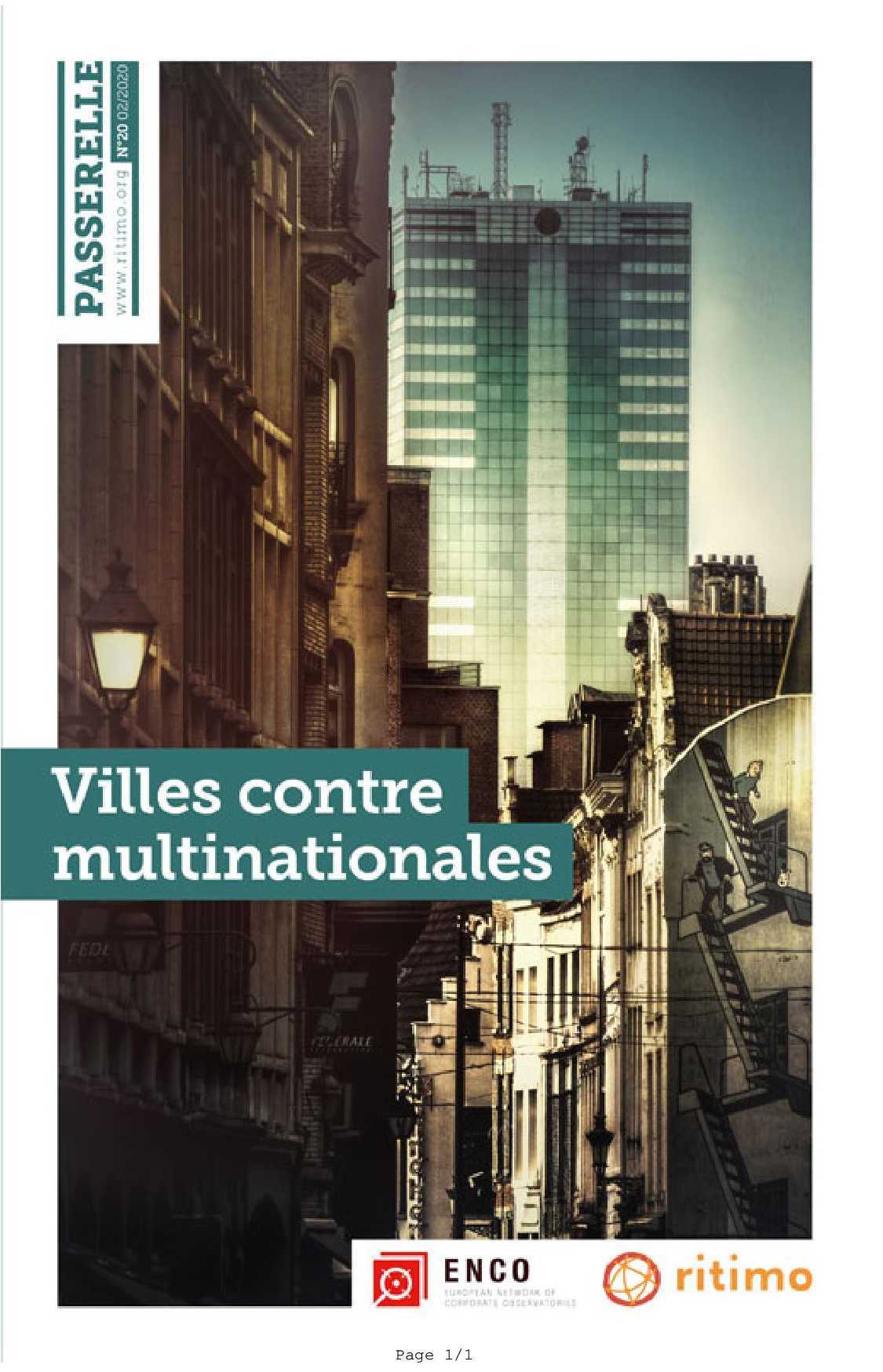 Passerelle N°20  Villes contre Multinationales - Printemps 2020