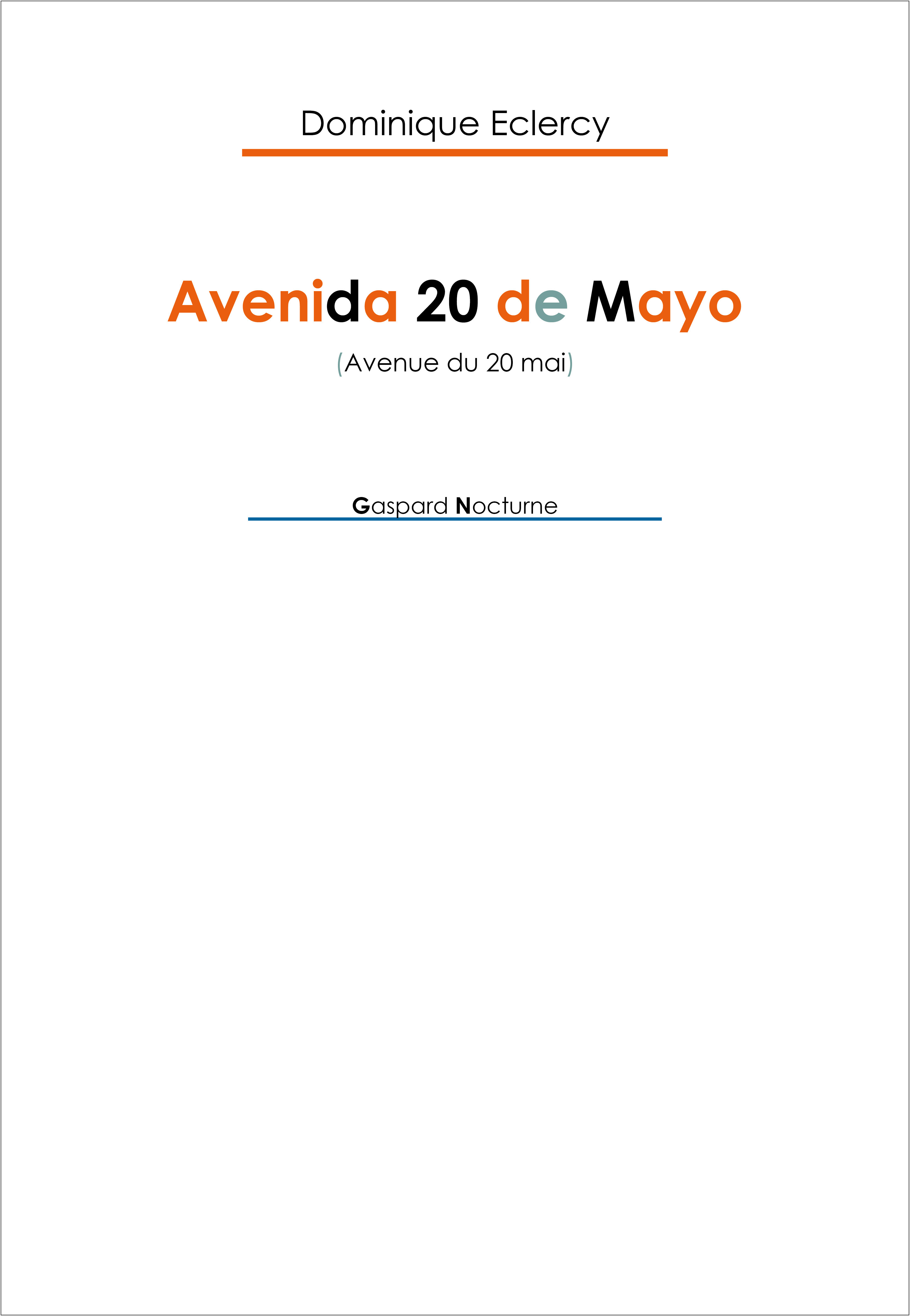 Avenida 20 de Mayo (Avenue du 20 mai)