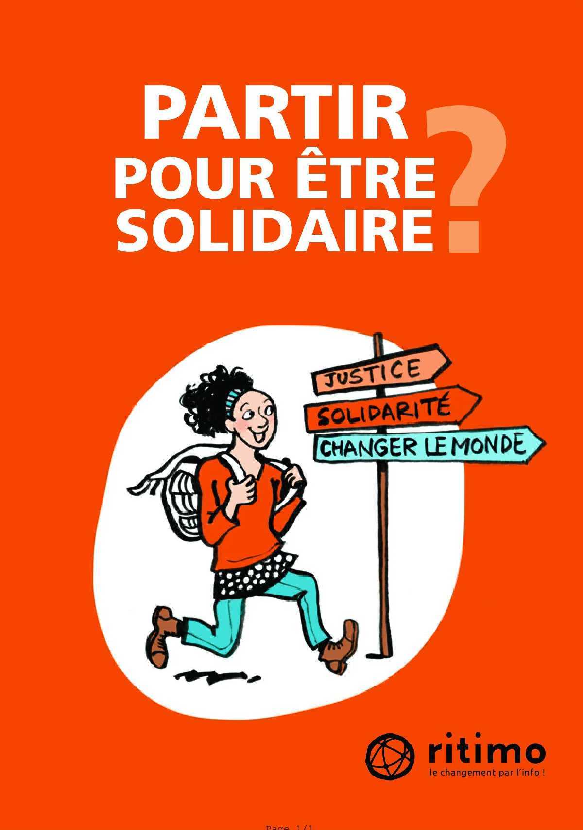 Partir pour être solidaire -  avril 2019