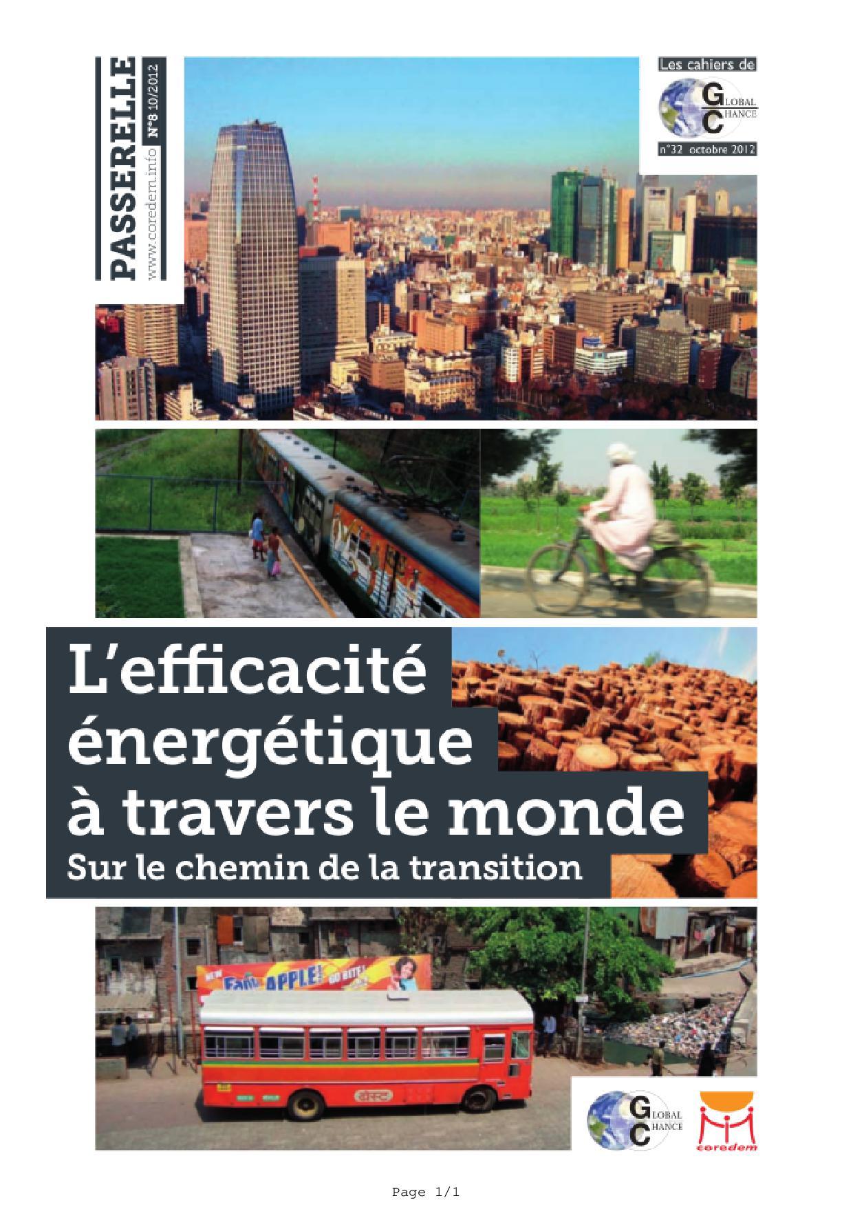 L'Efficacite Energetique A Travers Le Monde - Revue Passerelle N°8