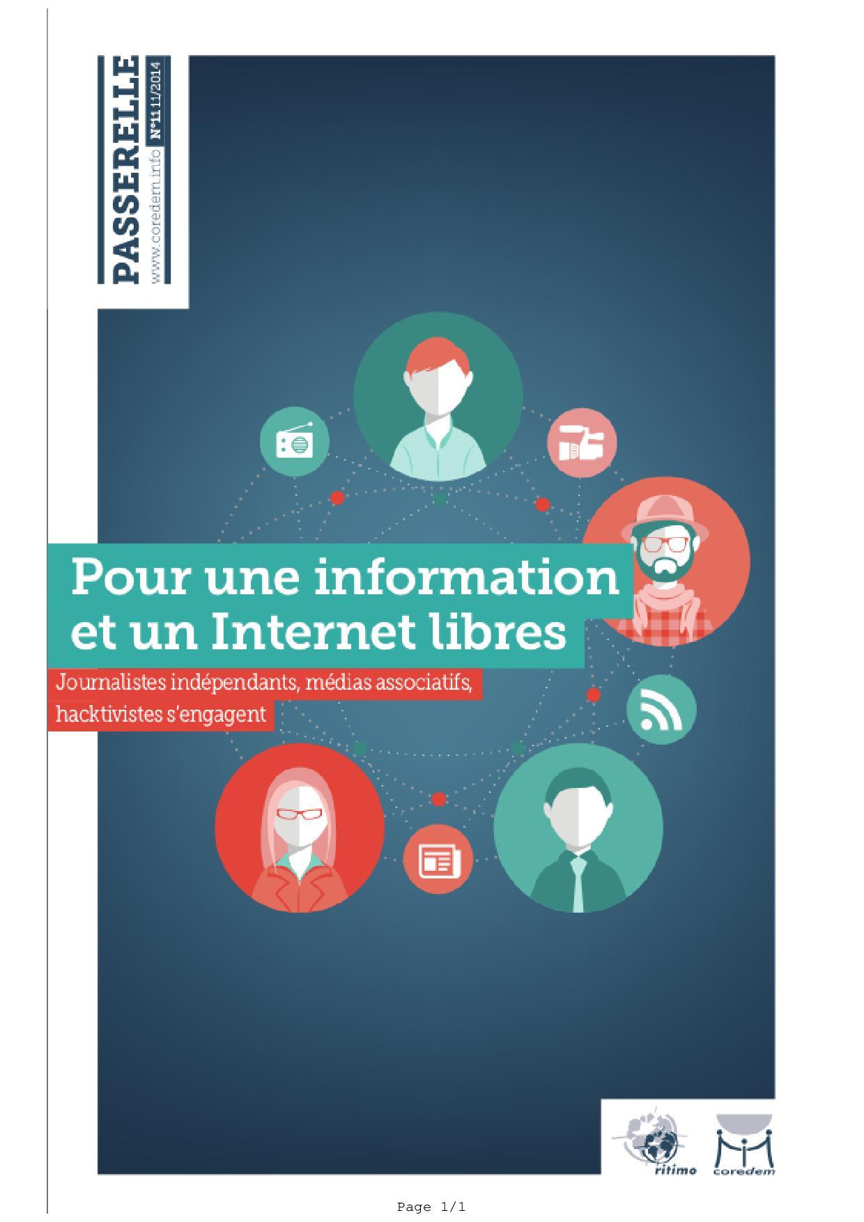 PASSERELLE N°11/2014  Pour une information et un Internet libres