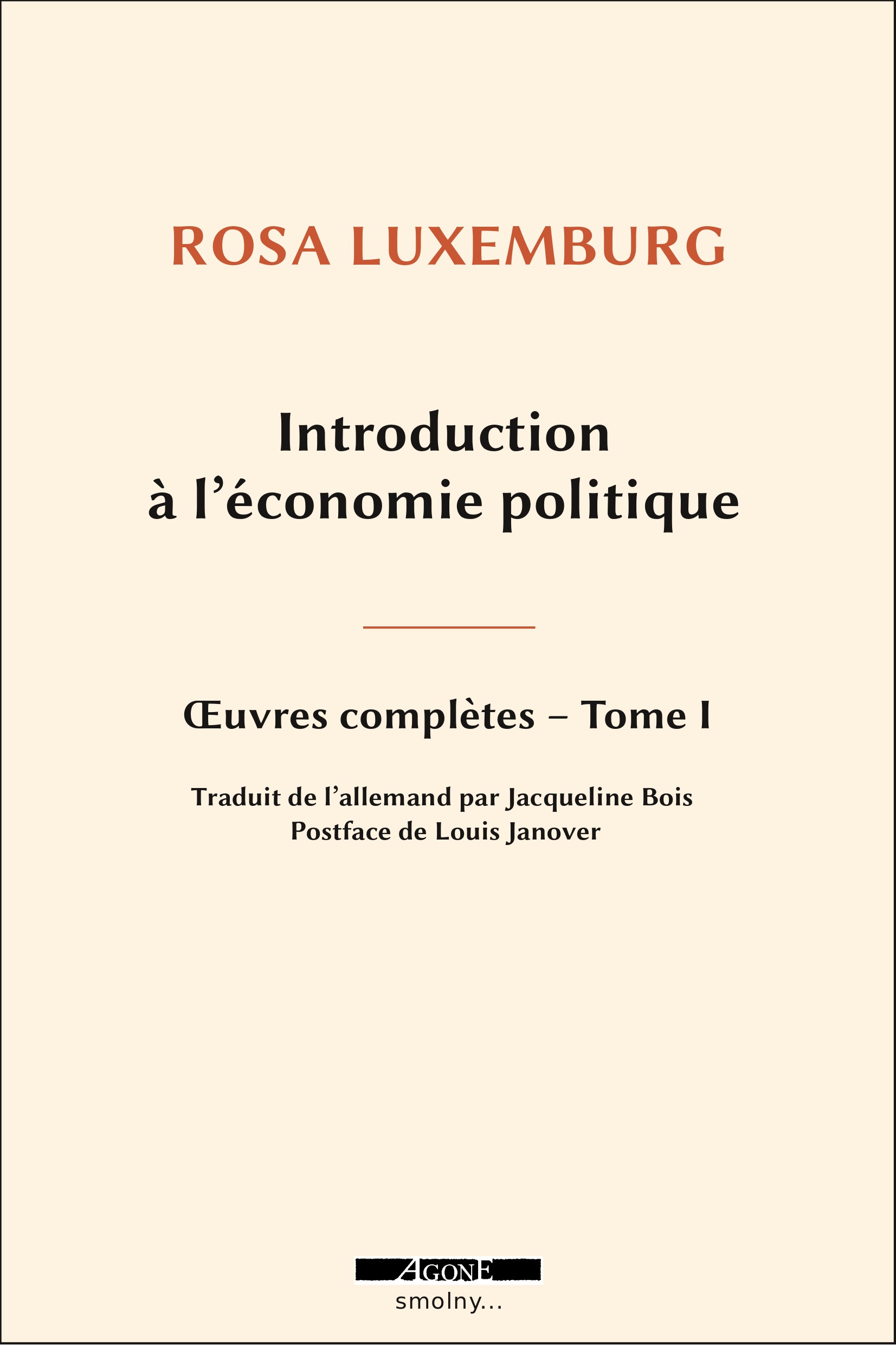 Introduction à l’économie politique