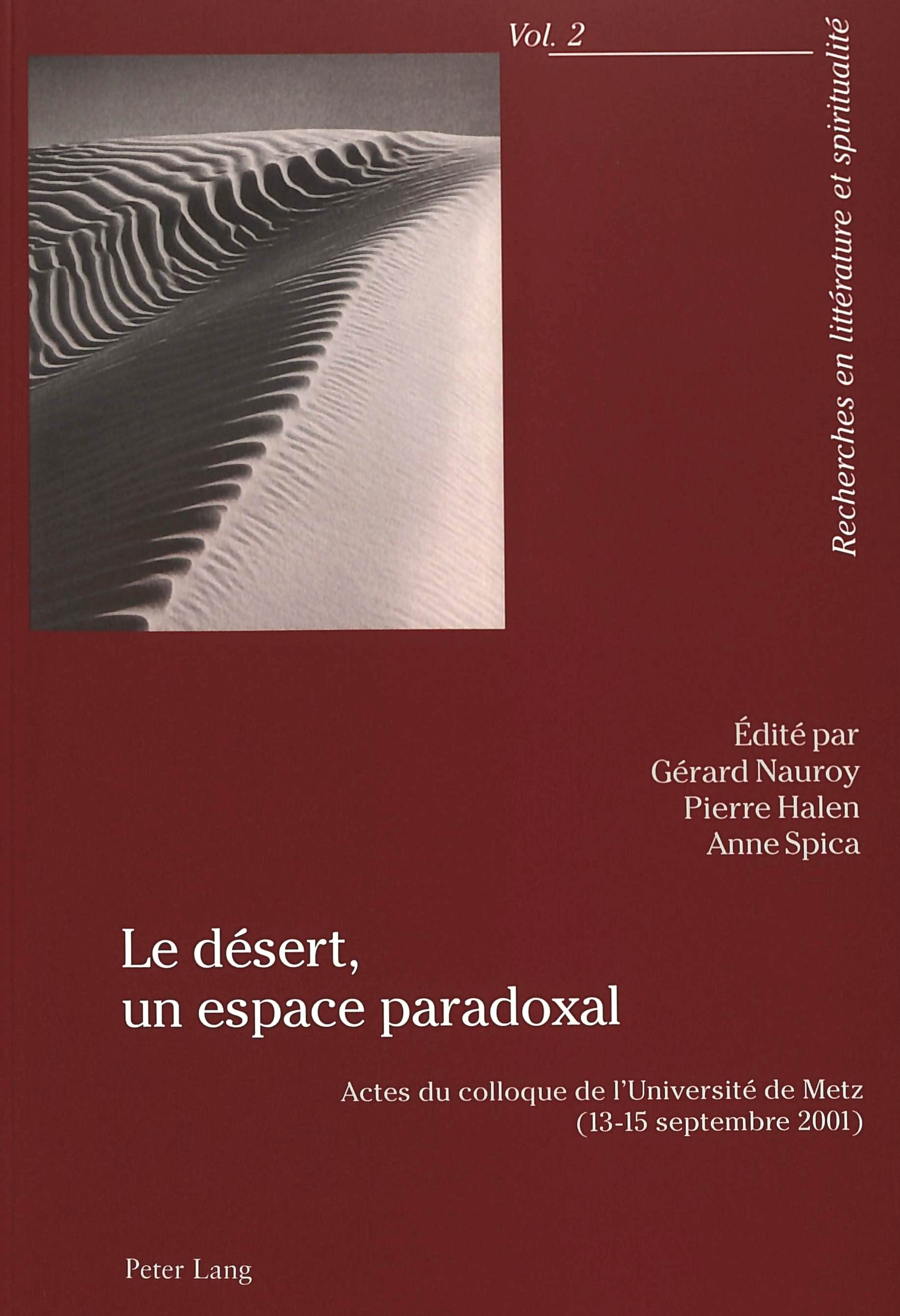 LE DESERT, UN ESPACE PARADOXAL