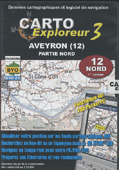 **AVEYRON NORD CD-ROM 1/25 000