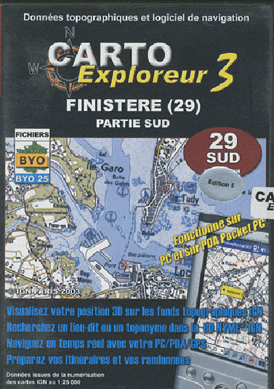**FINISTERE SUD CD-ROM 1/25 000**