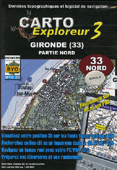 **GIRONDE NORD CD-ROM 1/25 000