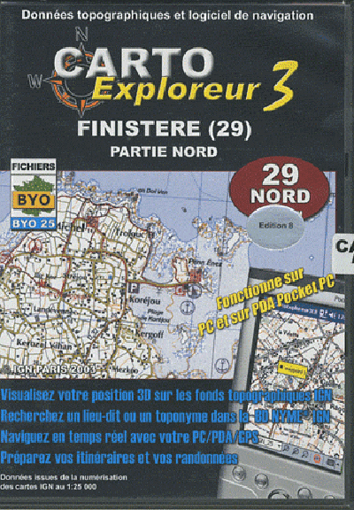 **FINISTERE NORD CD-ROM 1/25 000**