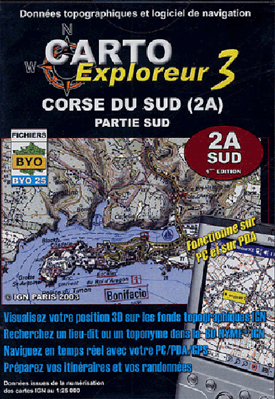 **CORSE DU SUD-SUD CD-ROM 1/25**
