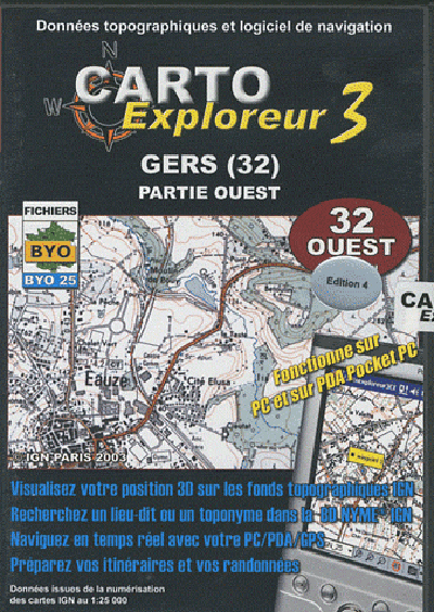 ** GERS OUEST CD-ROM 1/25 000