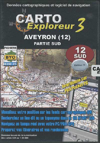 **AVEYRON SUD CD-ROM 1/25 000