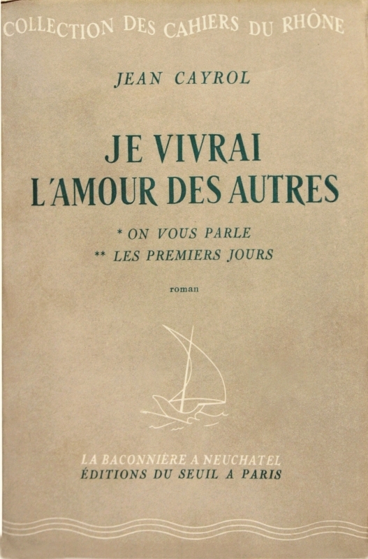 Je vivrai l'amour des autres