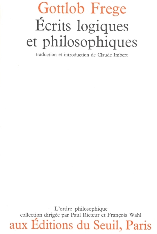 Ecrits logiques et philosophiques