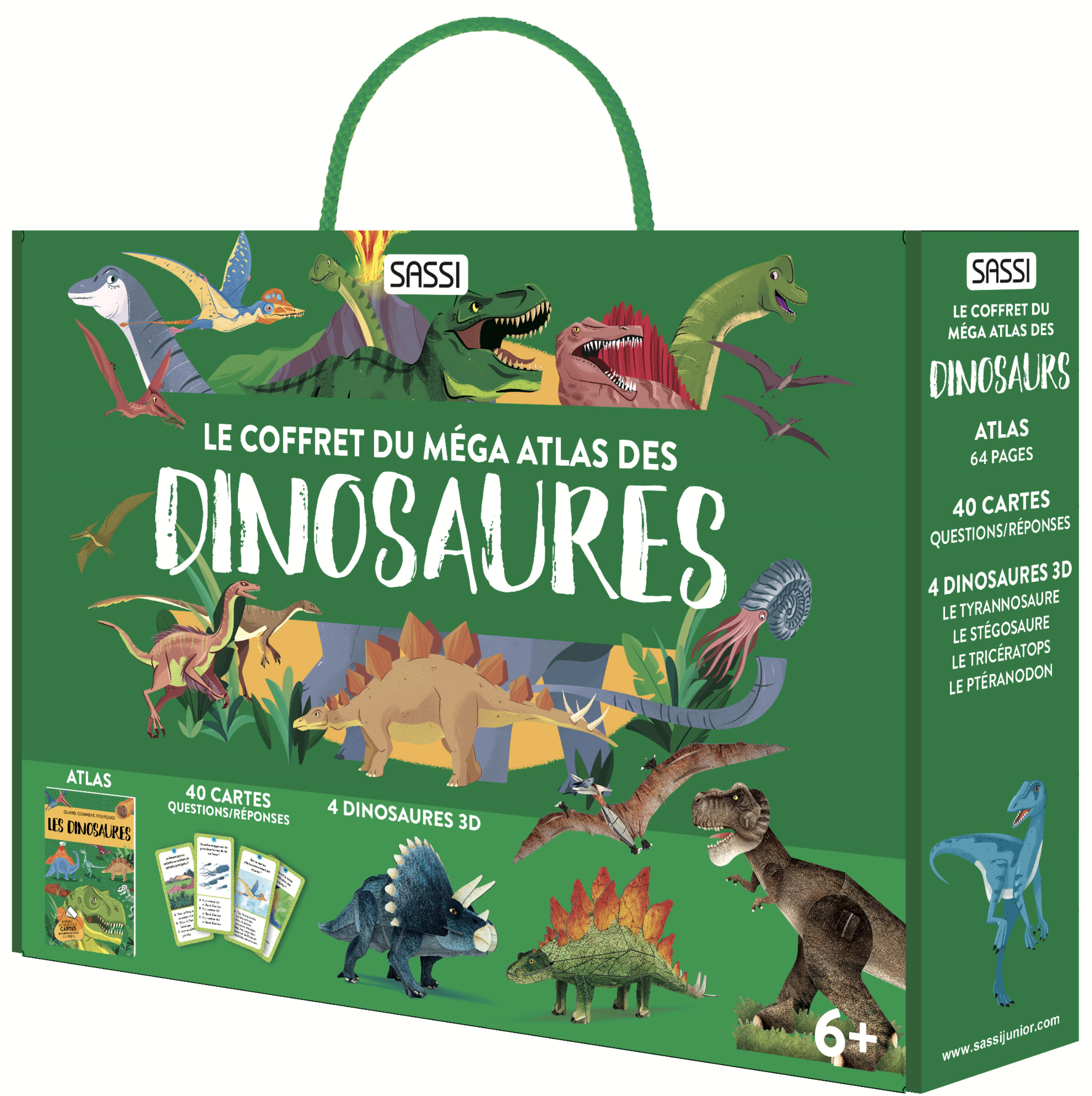 Le coffret du méga atlas des dinosaures - N.E. 2024