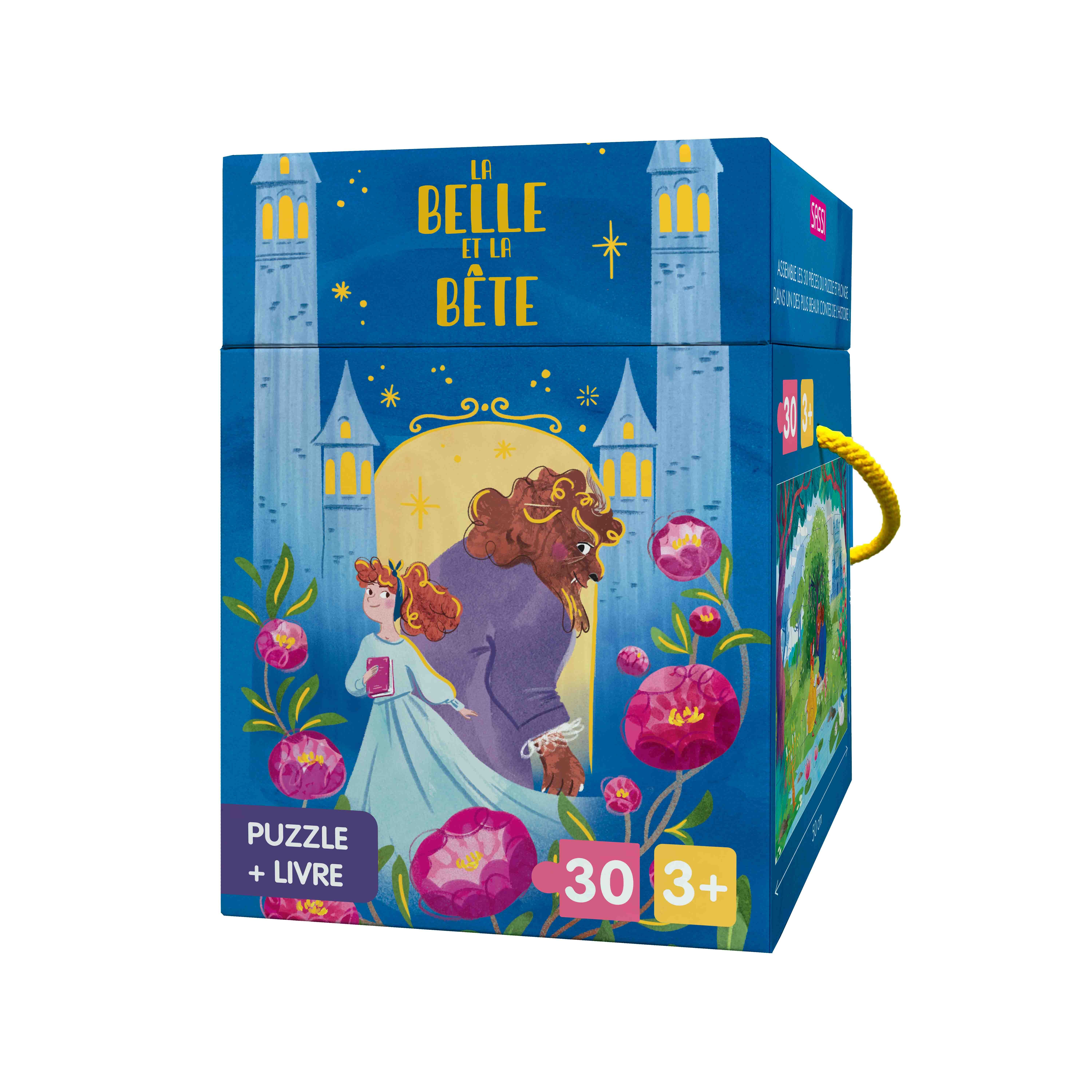 Puzzle + livre - La belle et la bête