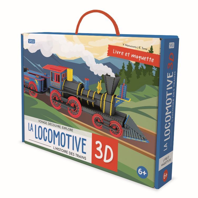 Voyage, découvre, explore La locomotive 3D 