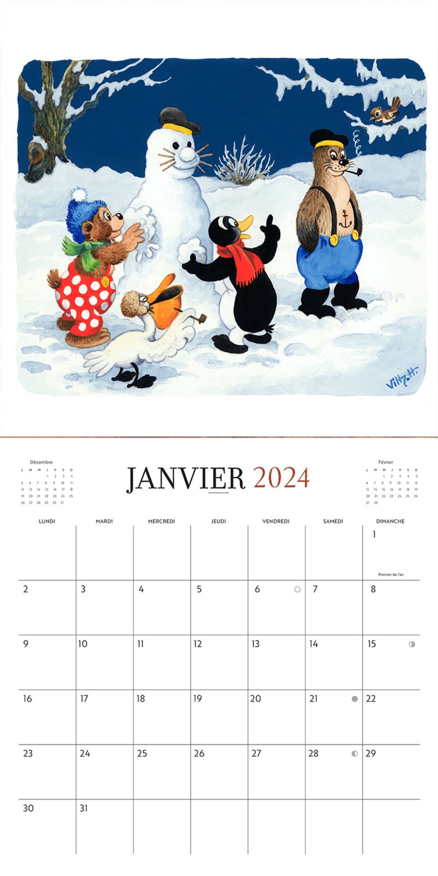 Petzi - Calendrier 2024