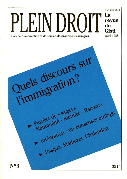 Quels discours sur l’immigration ?