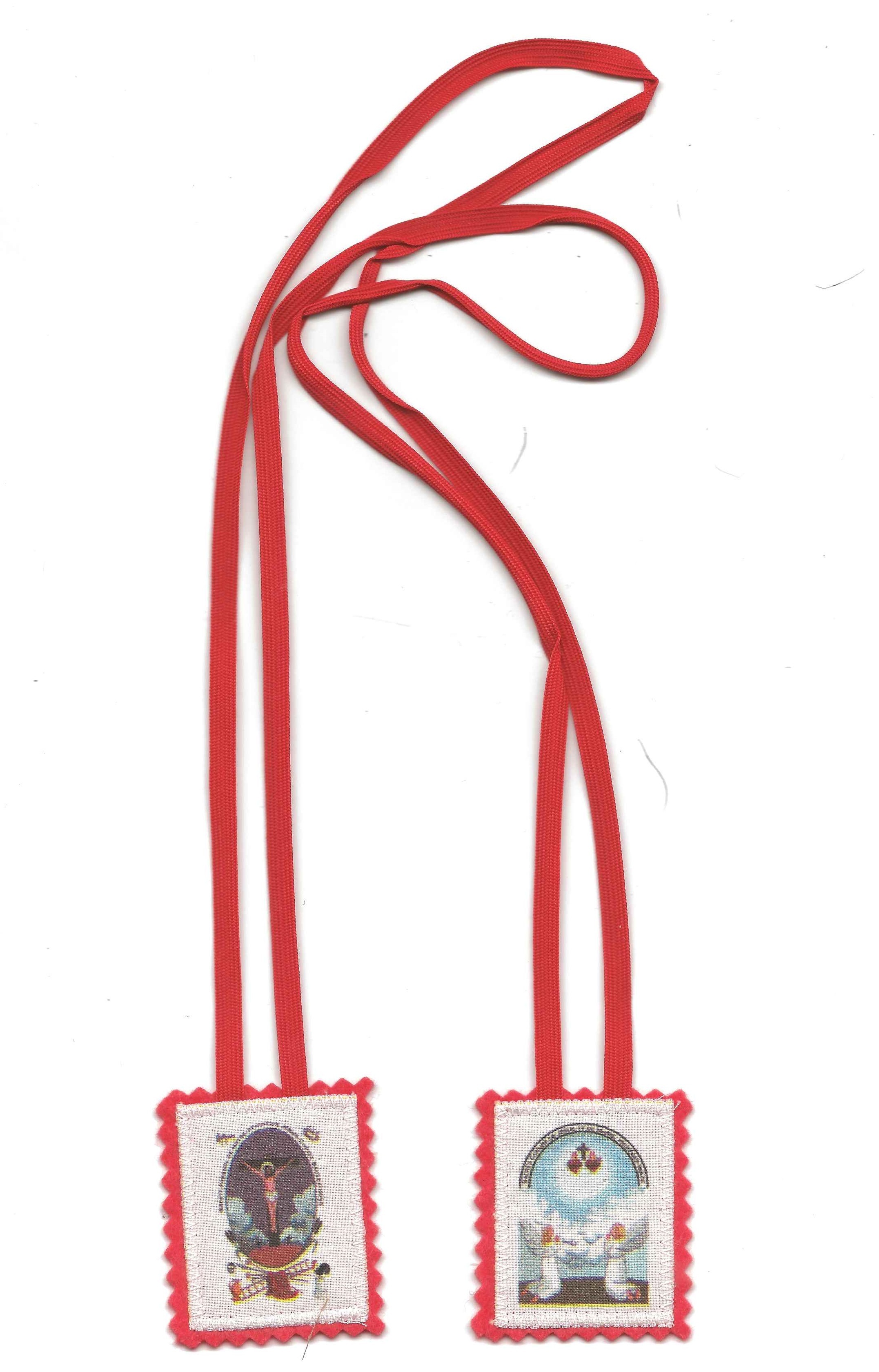 Scapulaire rouge de la Passion - D604